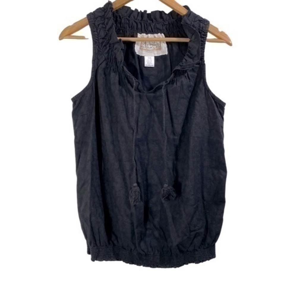 Aventura Organic Cotton Sleeveless Tank Top
Size S Color Black